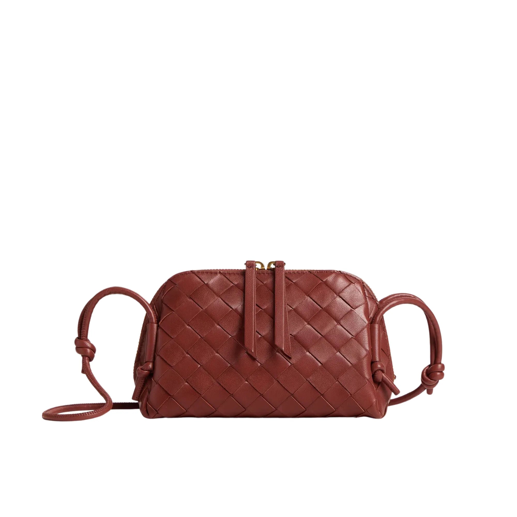 Concert Mini Pouch Intrecciato Leather Crossbody Bag