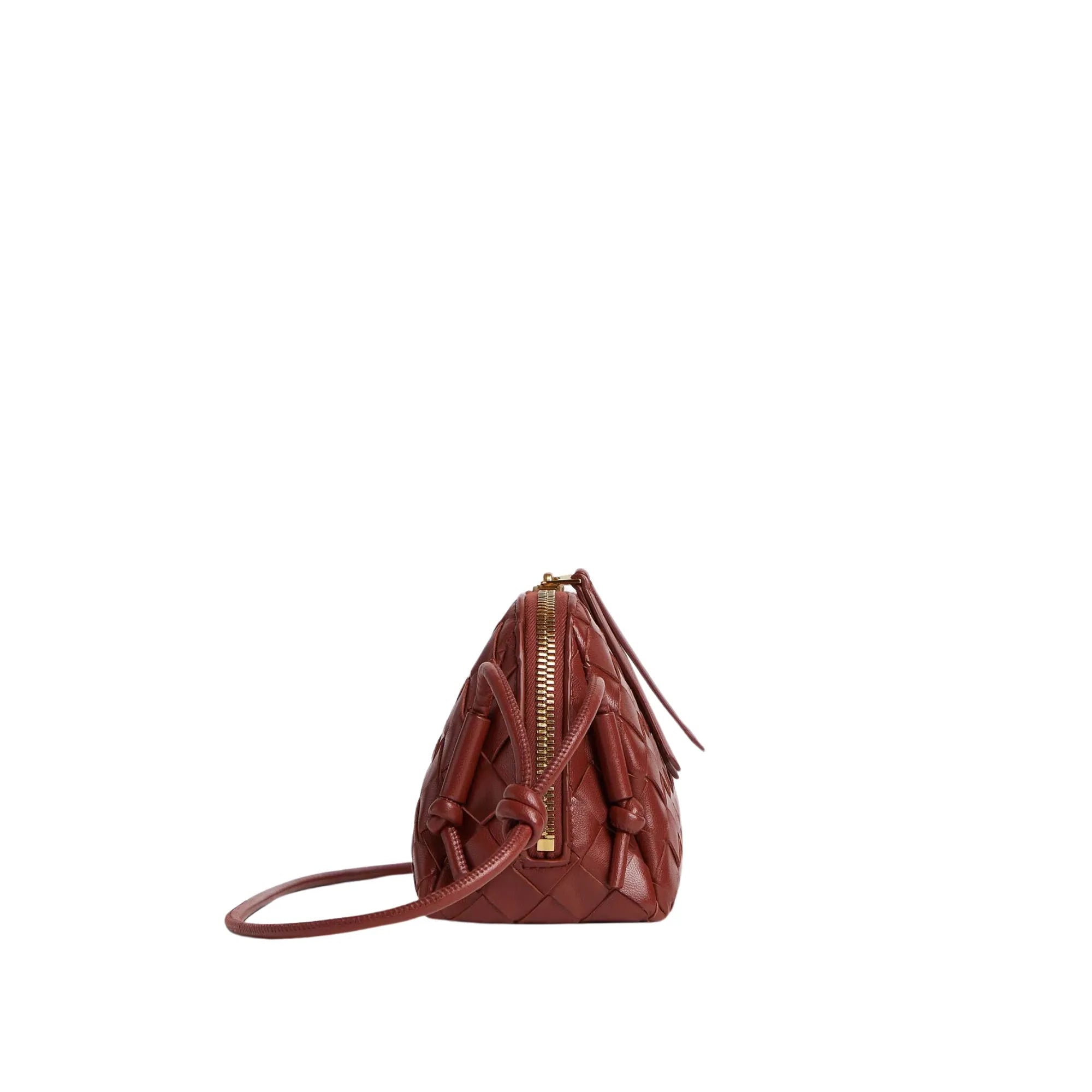 Concert Mini Pouch Intrecciato Leather Crossbody Bag