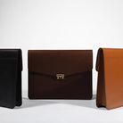 15" Lock Leather Portfolio Case