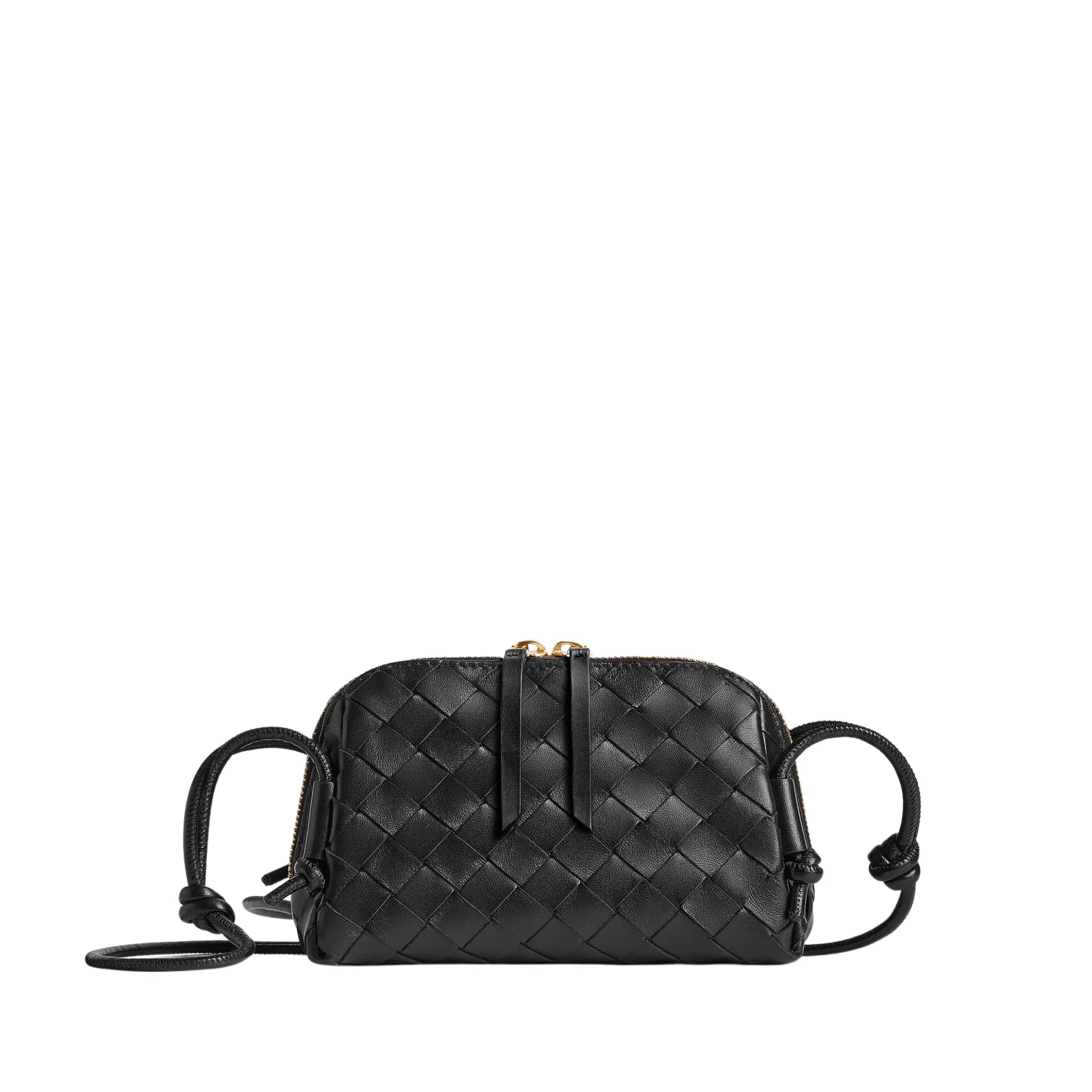 Concert Mini Pouch Intrecciato Leather Crossbody Bag