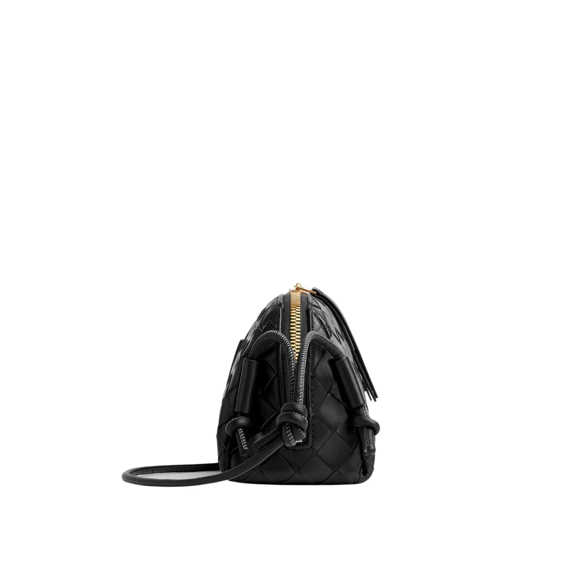 Concert Mini Pouch Intrecciato Leather Crossbody Bag