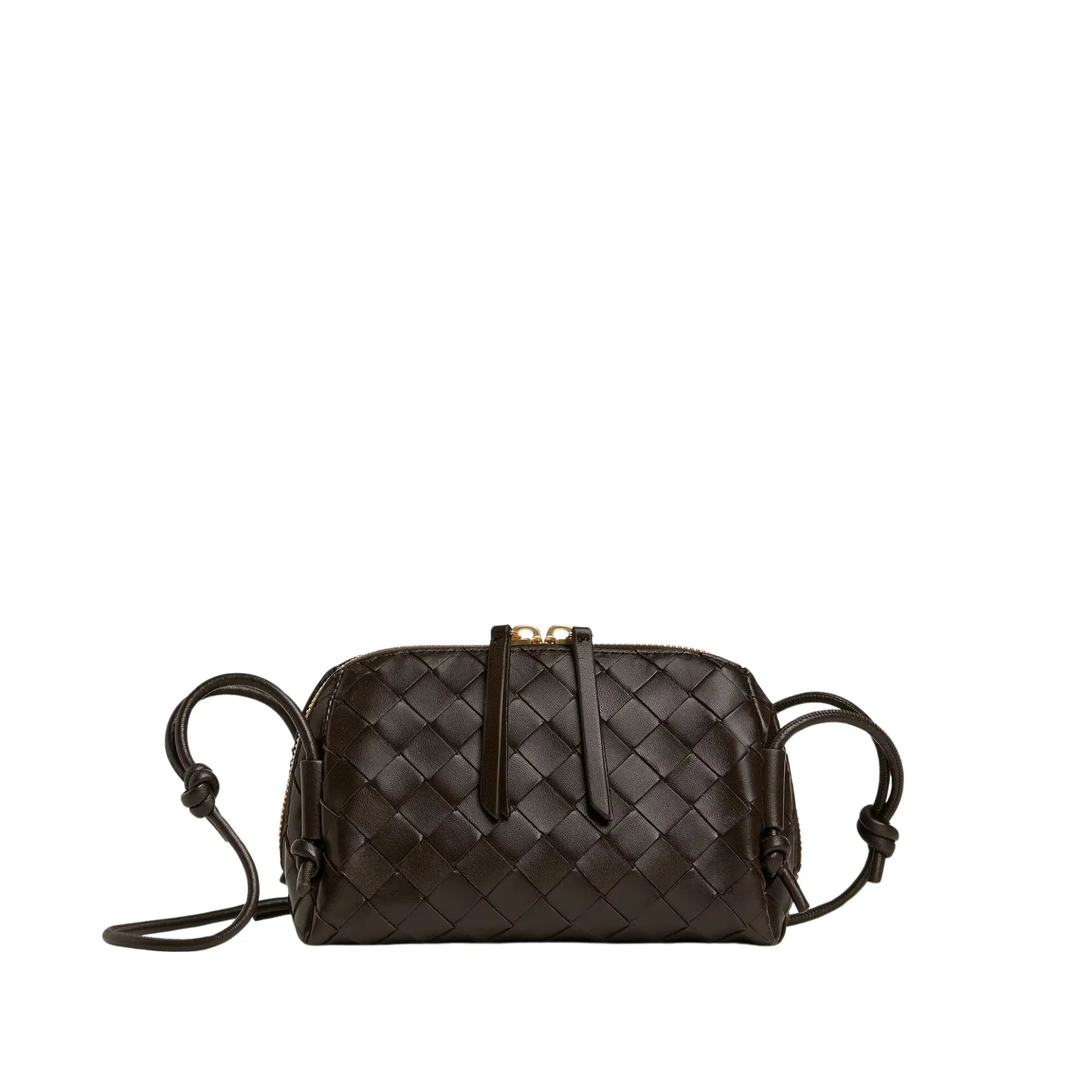 Concert Mini Pouch Intrecciato Leather Crossbody Bag