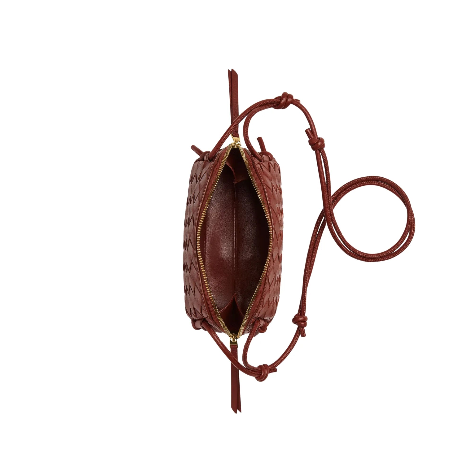 Concert Mini Pouch Intrecciato Leather Crossbody Bag