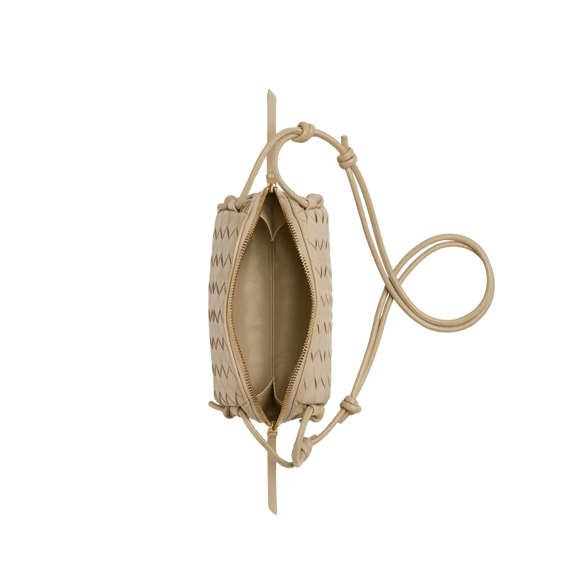 Concert Mini Pouch Intrecciato Leather Crossbody Bag