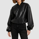 Sandra Bullock Black Bomber Leather Jacket