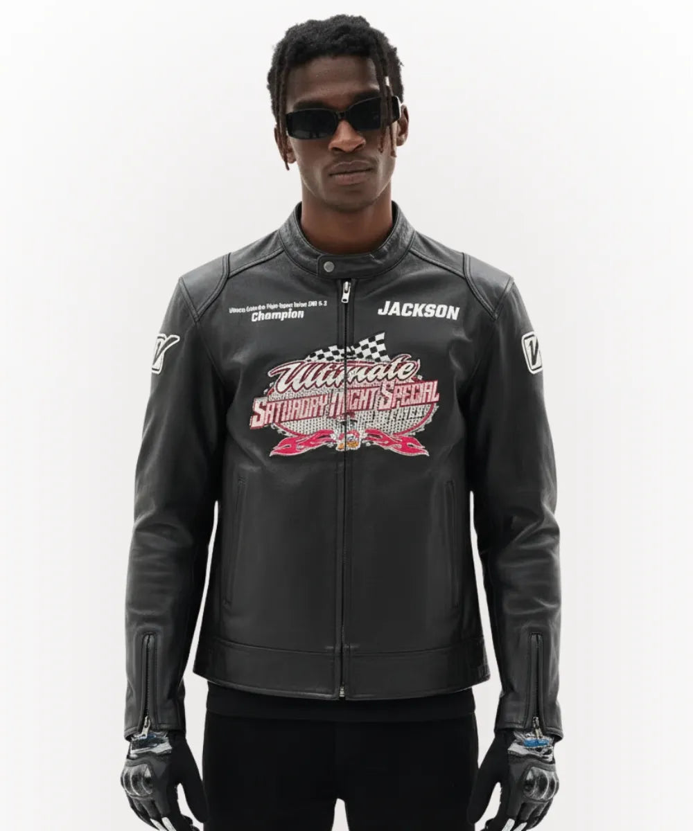 Champion Go Kart Racing Leather Jacket