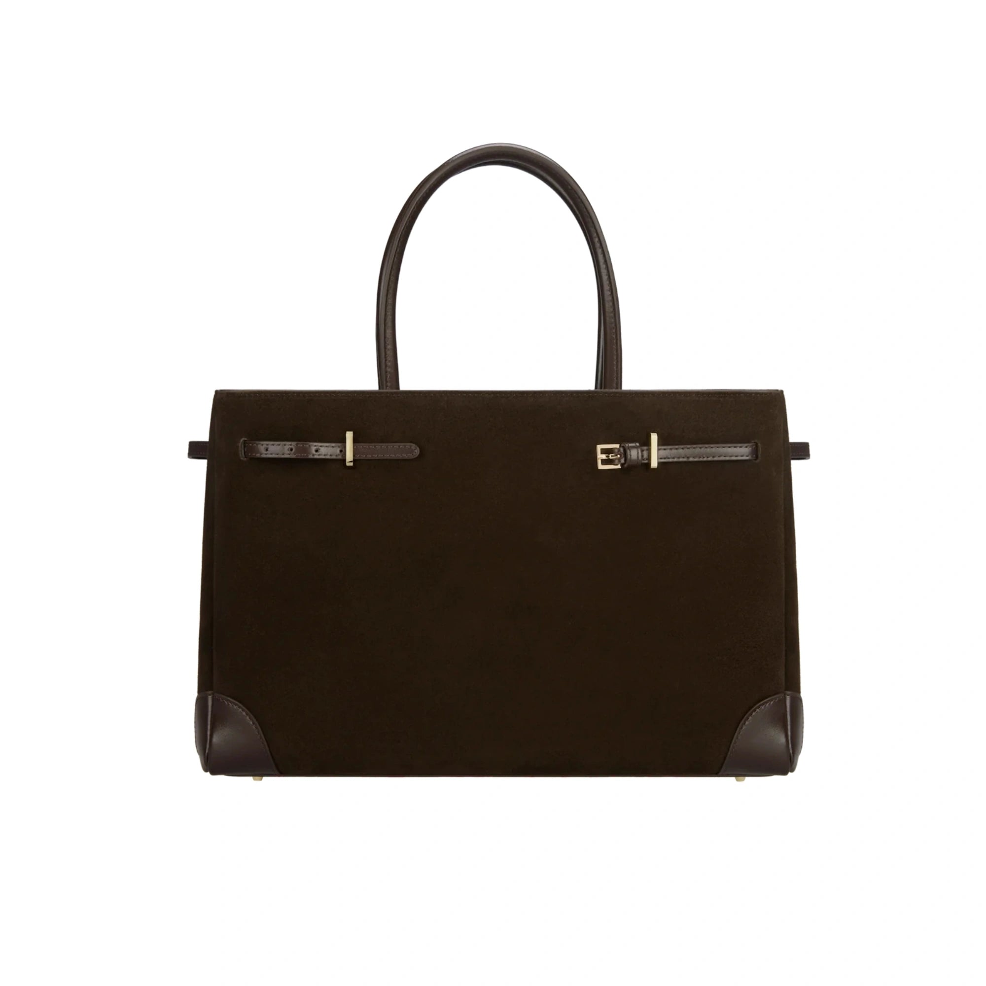 Espresso Suede 16" Book Tote