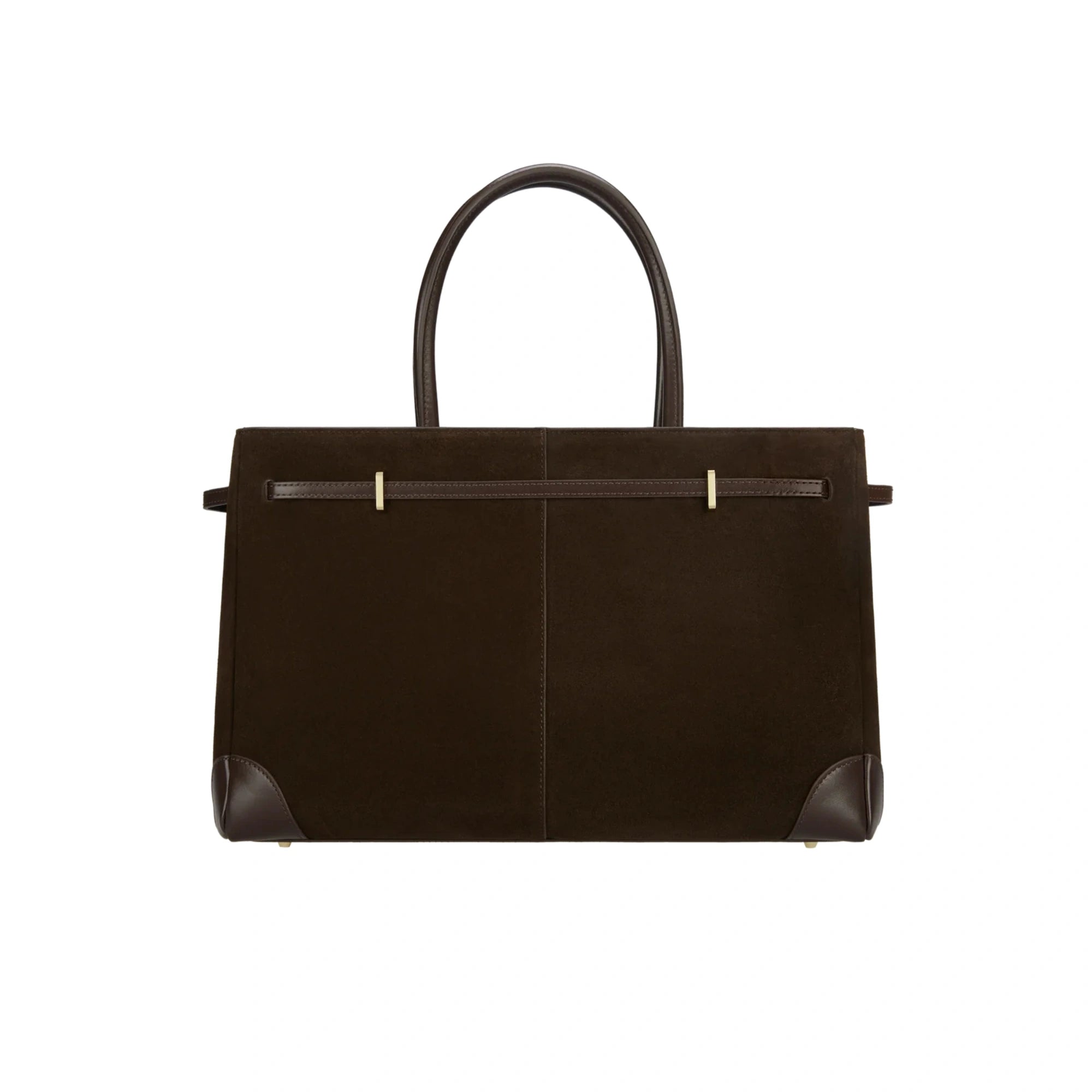 Espresso Suede 16" Book Tote