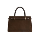 Espresso Suede Mini Book Tote Bag