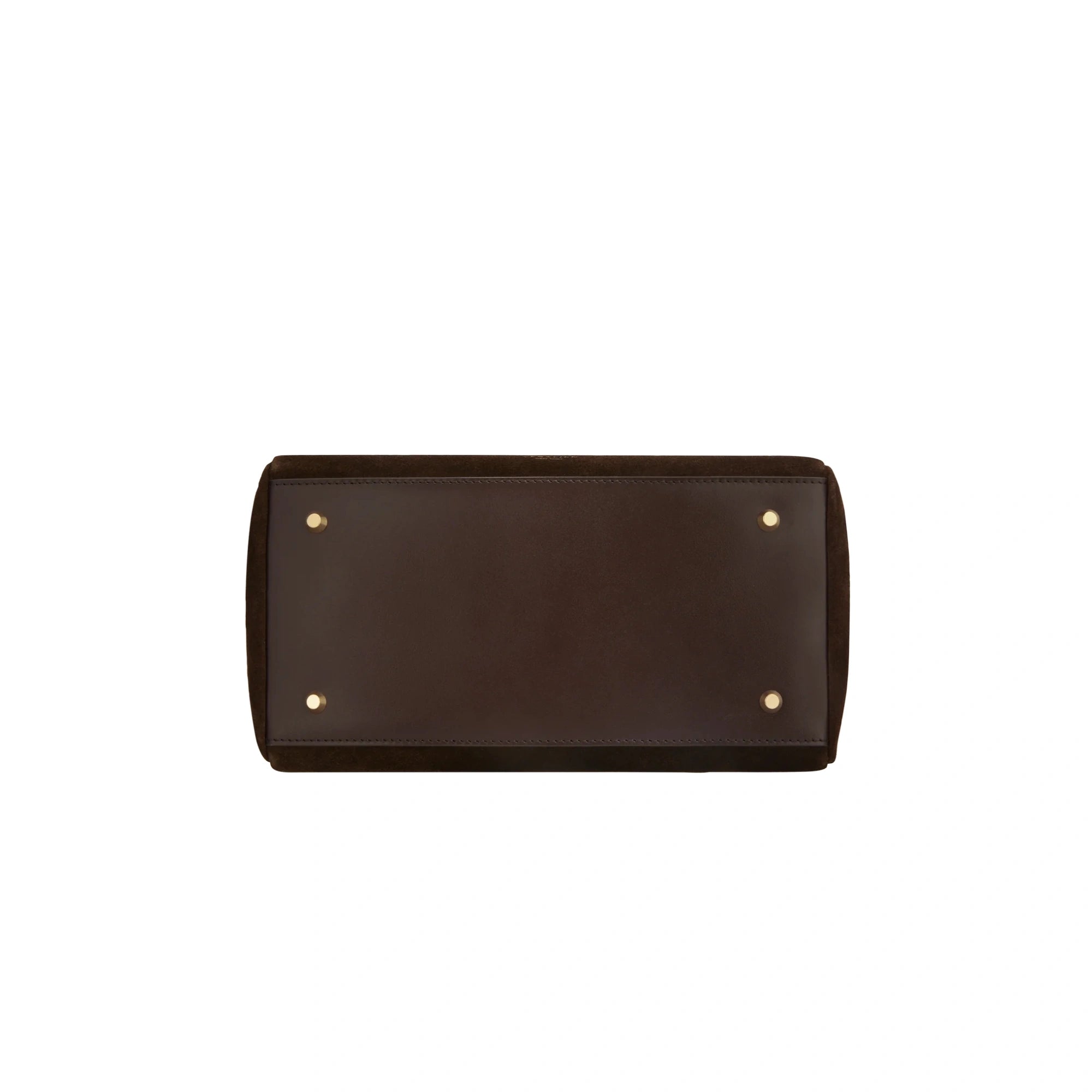 Espresso Suede Mini Book Tote Bag