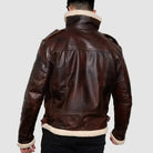 Men's Brown Resident Evil 4 Leon Kennedy Leather Jacket
