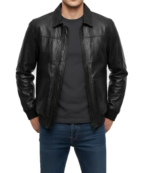 Men’s Top Gun Maverick Bomber Jacket – Brown Leather Classic