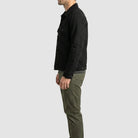 Men's Denim Trucker Jacket – Classic Black
