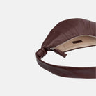 Medium Croissant Bag in Burgundy