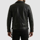 Terminator 2 Black Biker Leather Jacket for Men