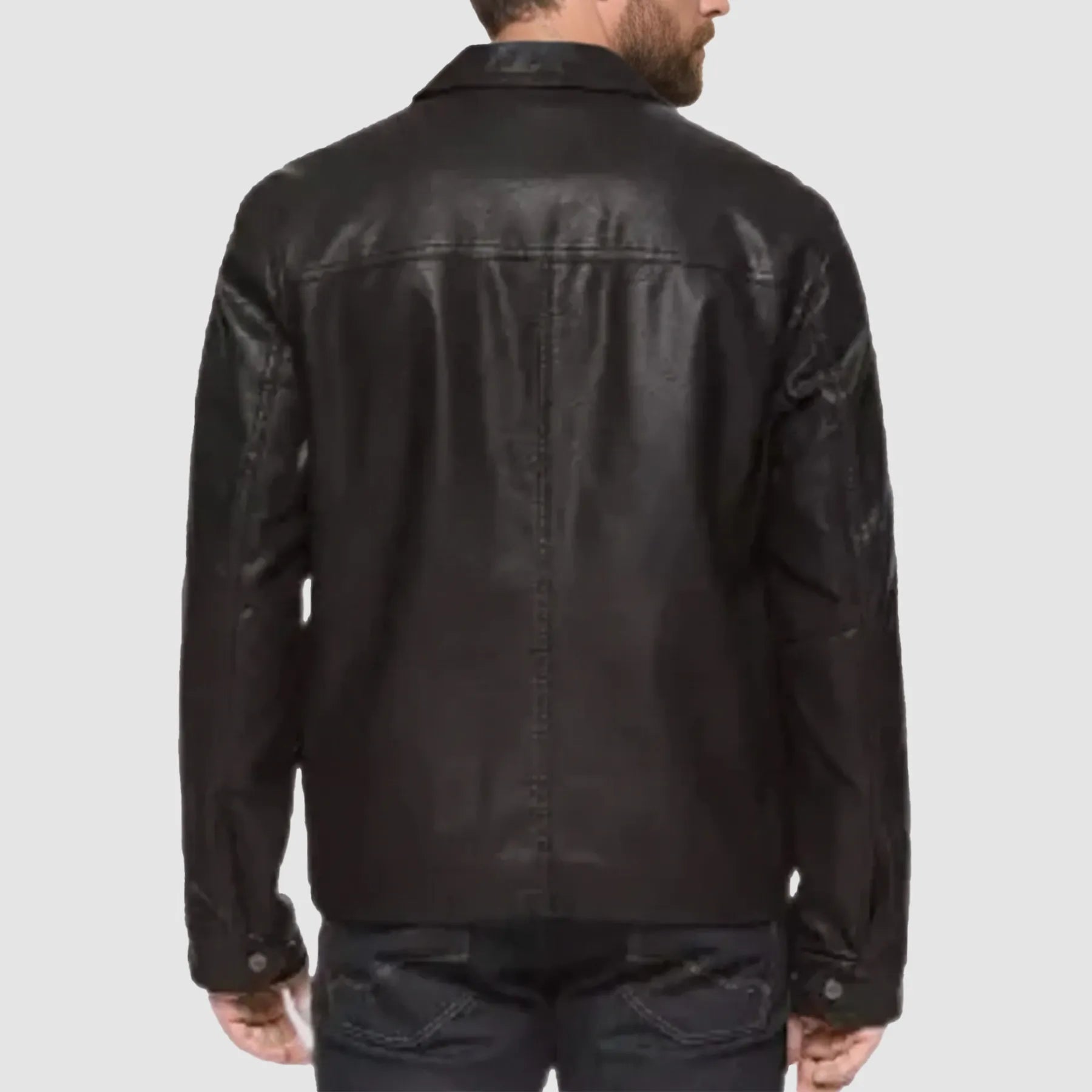 Tony Soprano Black Leather Jacket
