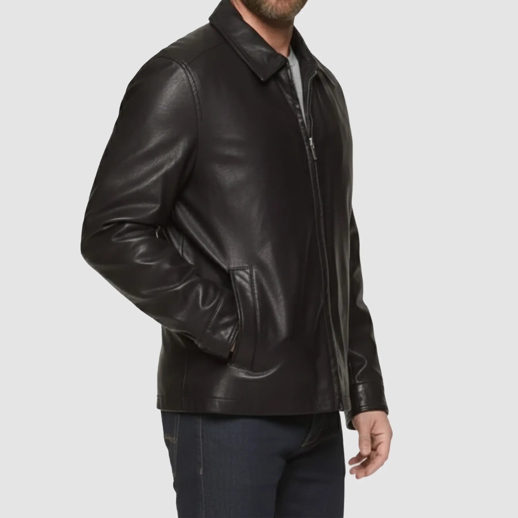 Tony Soprano Black Leather Jacket